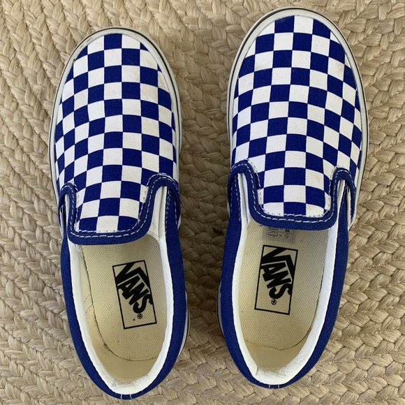 Checkered Vans - Royal Blue - Picture 1 of 4